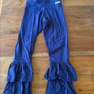 Matilda Jane Deep Blue triple Ruffle Leggings